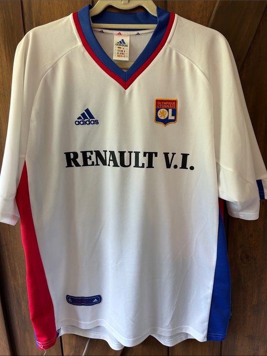 adidas Other - adidas White Soccer Jersey with Red and Blue Trim